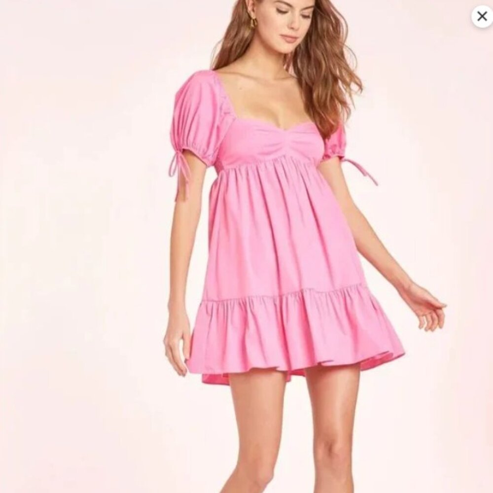 Amanda Uprichard x REVOLVE Sicily Dress in Pompei Pink Sx M